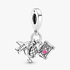 Airplane, Globe & Suitcase Dangle Charm Airplane, Globe & Suitcase Dangle Charm