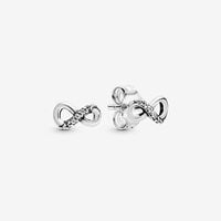 Sparkling Infinity Stud Earrings | Pandora UK