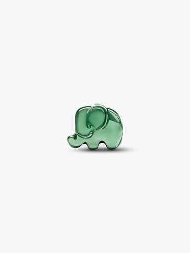 Green Elephant Mini Charm