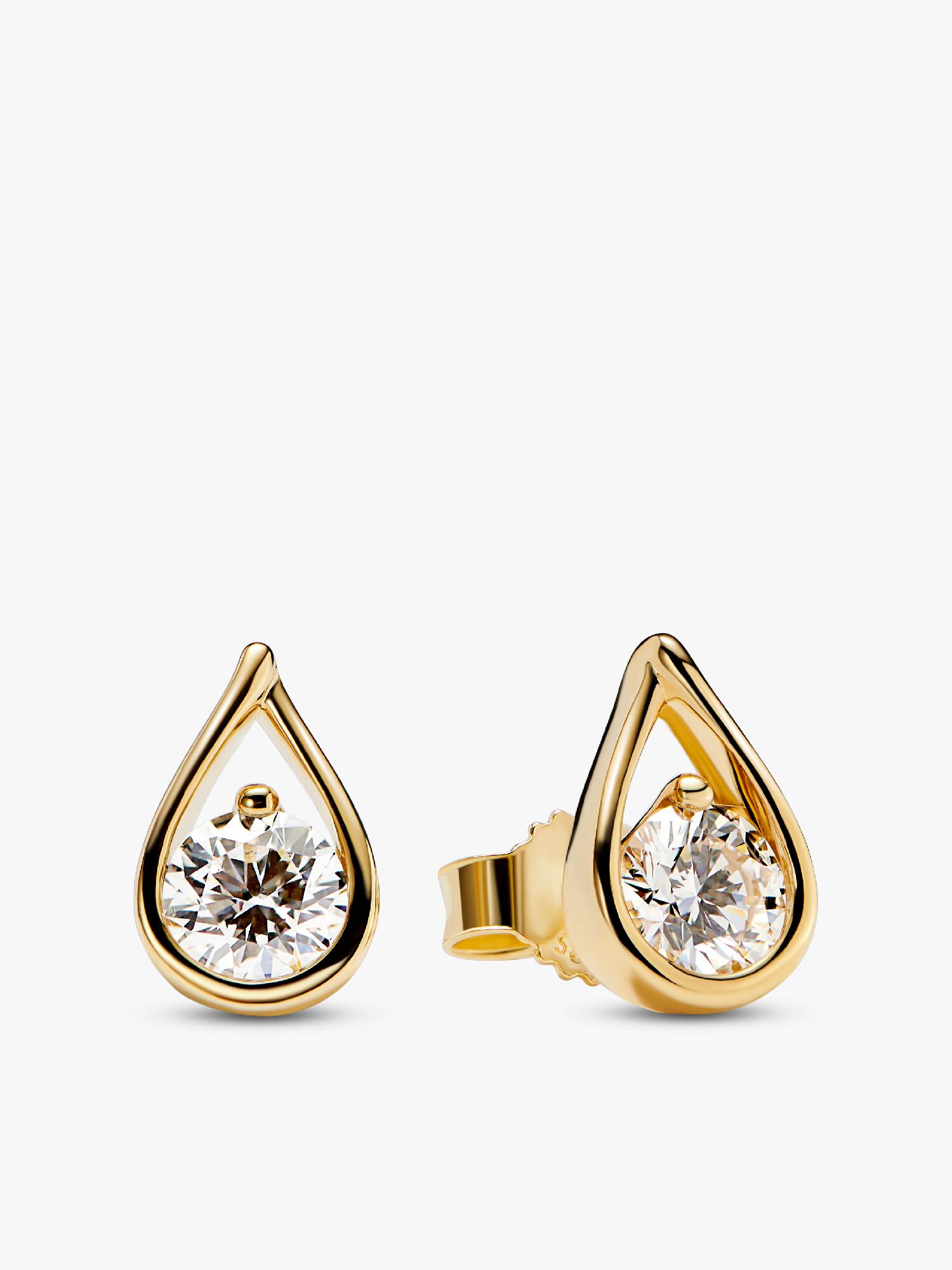 Pandora Infinite 14k Gold Lab-grown Diamond Earrings