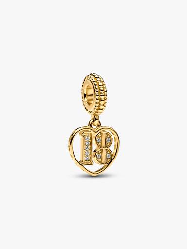 18th Celebration Dangle Charm
