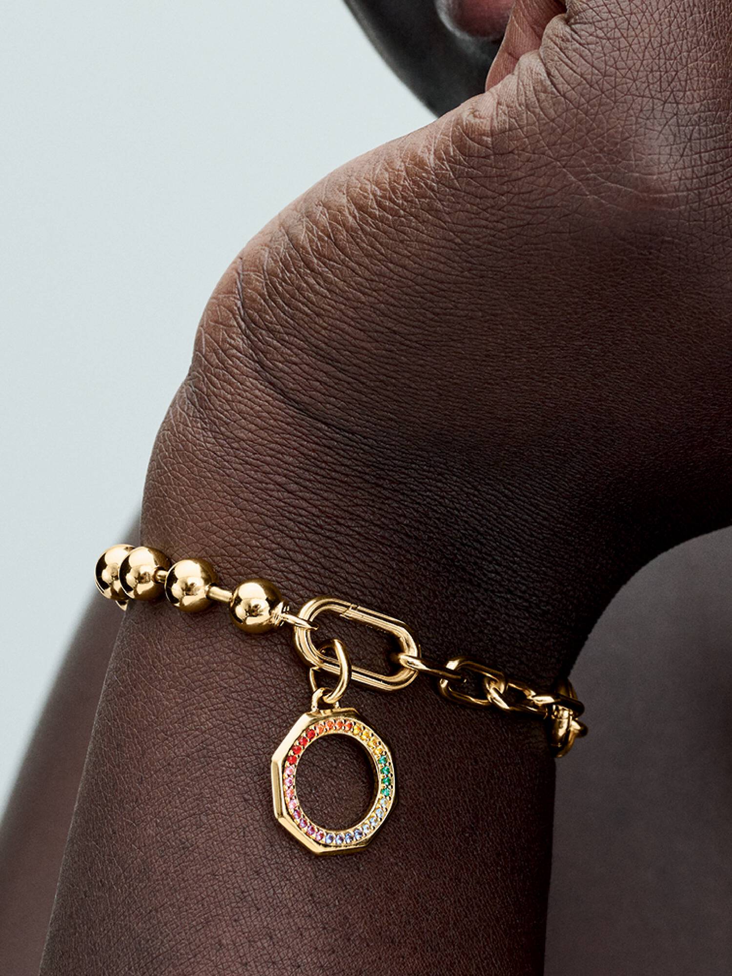 Rainbow Medallion Charm