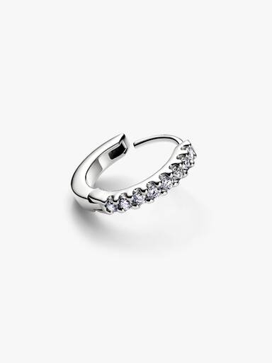 Pandora Era Lab-Grown Diamond Pavé Hoop Single Earring