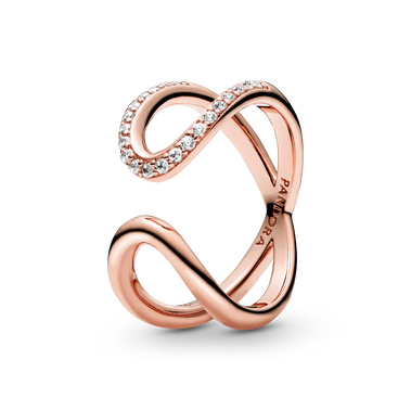 Wrapped Open Infinity Ring