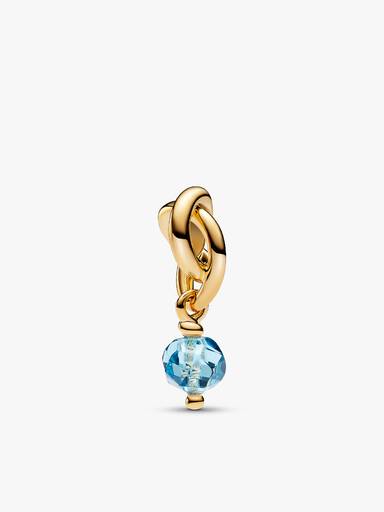 14k Gold Plated March Birthstone Necklace Set