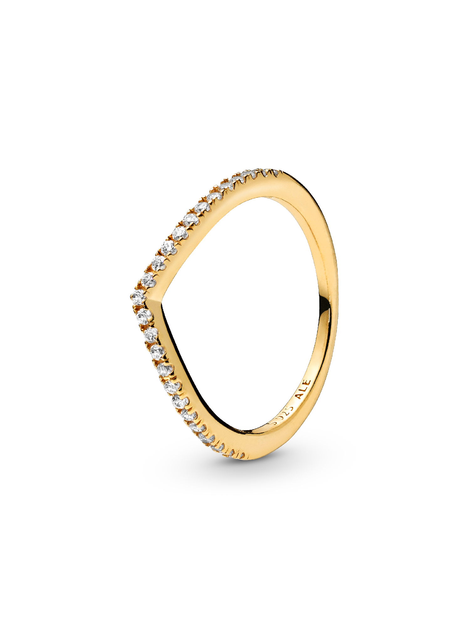 Sparkling Wishbone Ring