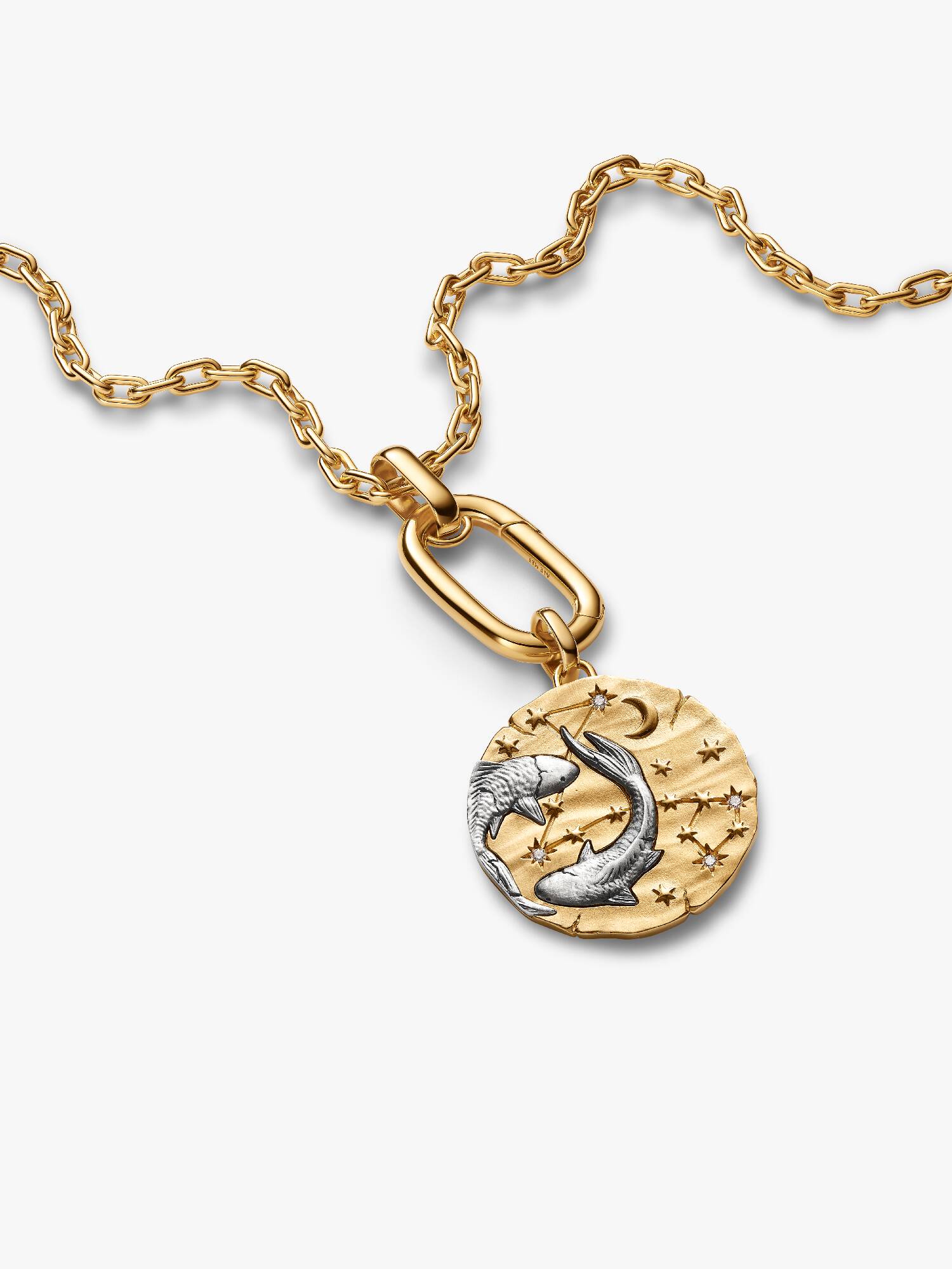 Pisces Oversized Talisman Pendant Necklace