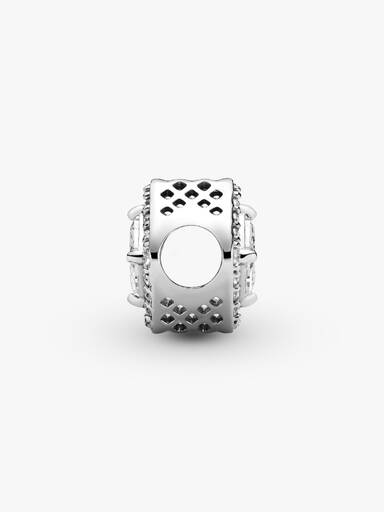 Square Sparkle Halo Charm