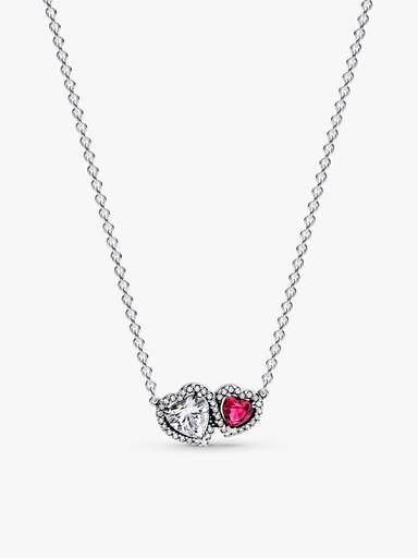 Sparkling & Red Halo Hearts Jewellery Gift Set