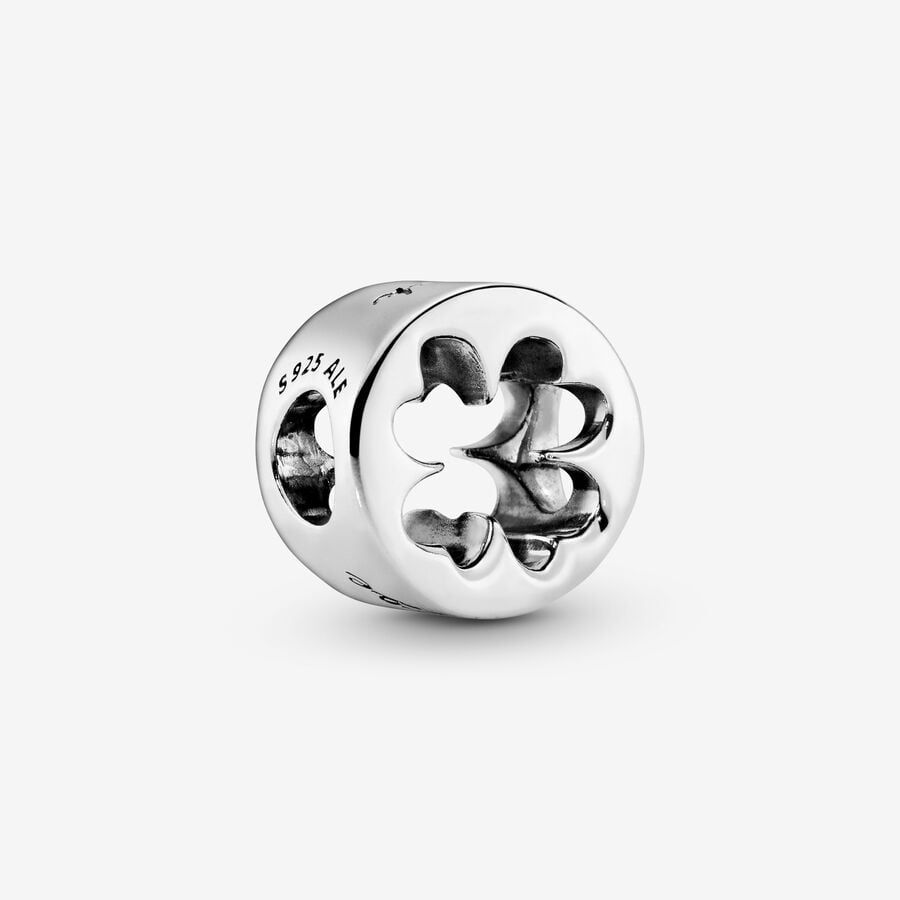 Luck & Courage Four-Leaf Clover Charm image number 0