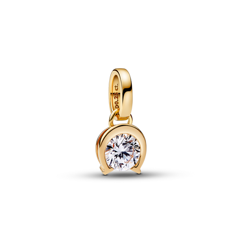 Pandora Talisman 14k Gold Lab-grown Diamond Horseshoe Pendant