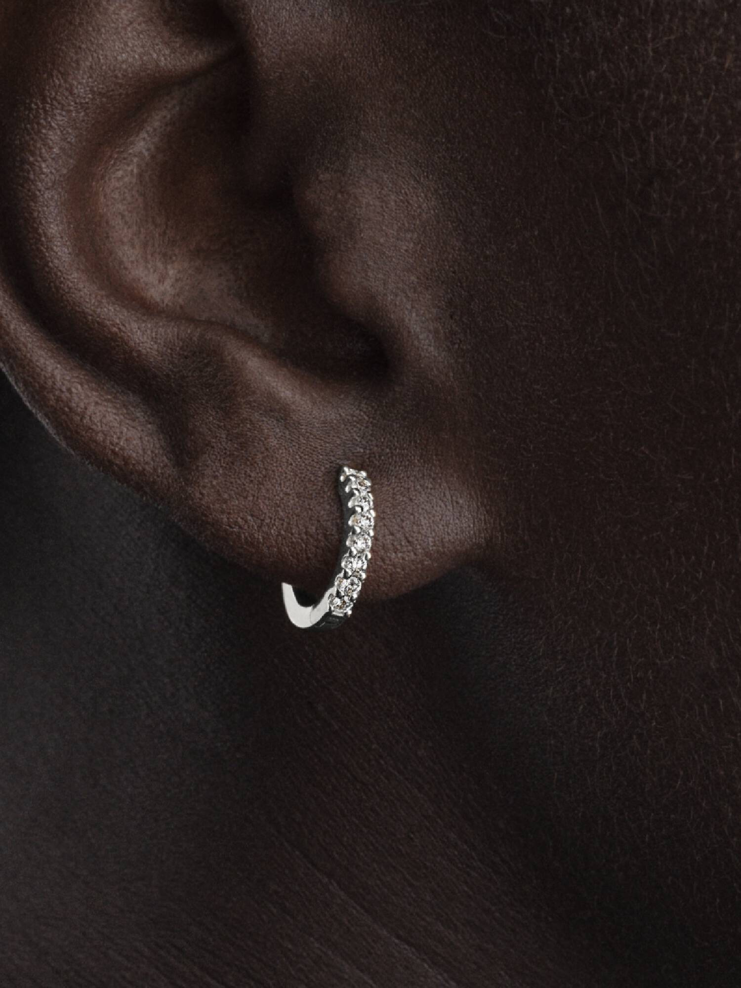 Pandora Era Lab-Grown Diamond Pavé Hoop Single Earring