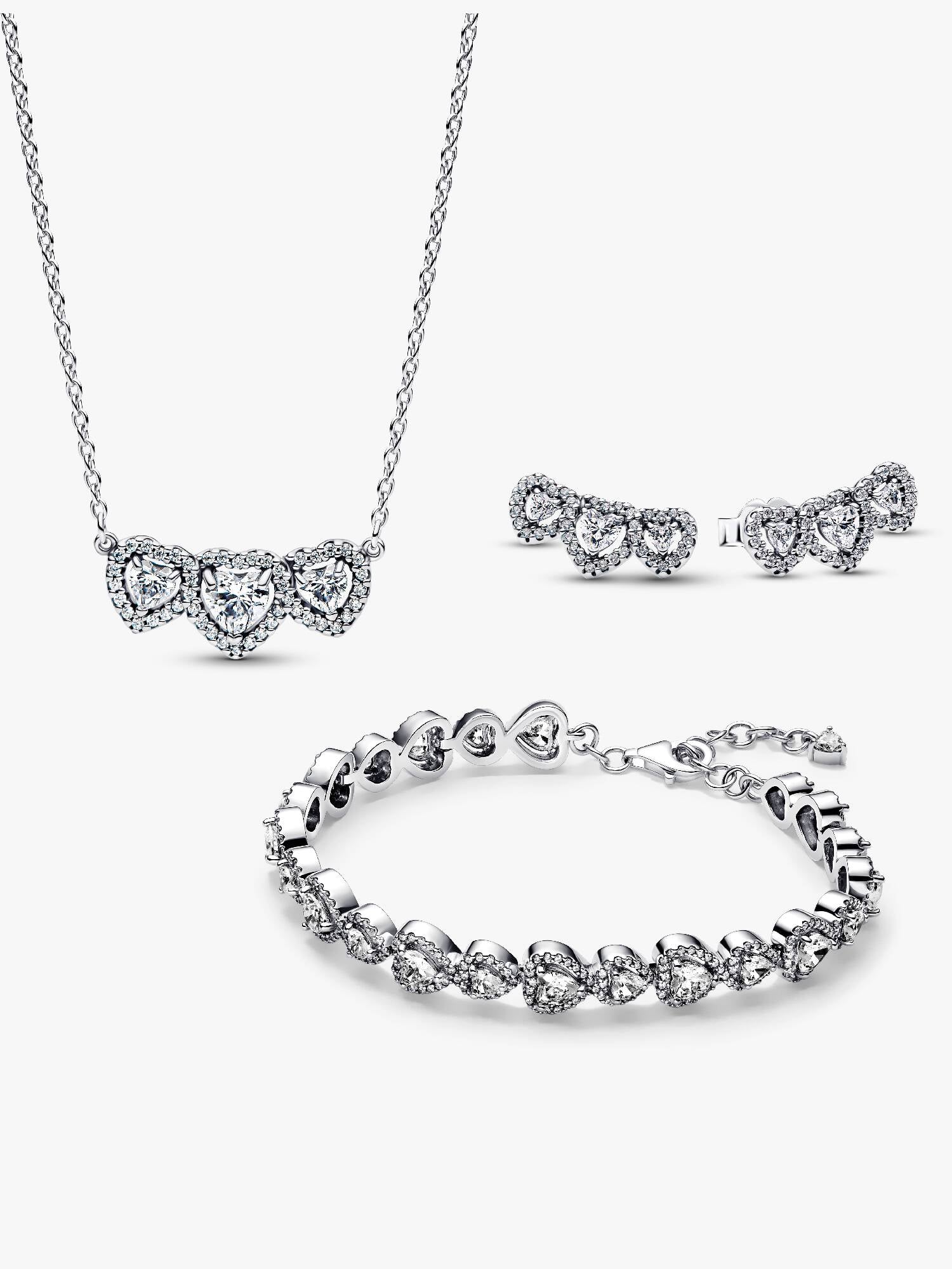 Halo Heart Trilogy Jewellery Gift Set