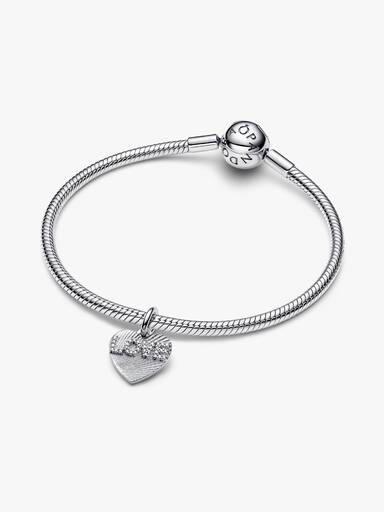 Engravable Love Heart Dangle Charm