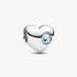 Engravable March Birthstone Heart Charm Engravable March Birthstone Heart Charm