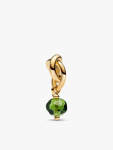 14k Gold Plated August Birthstone Necklace Set