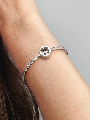 Luck & Courage Four-Leaf Clover Charm