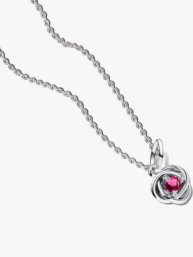 October Braided Birthstone Dangle Necklace Set