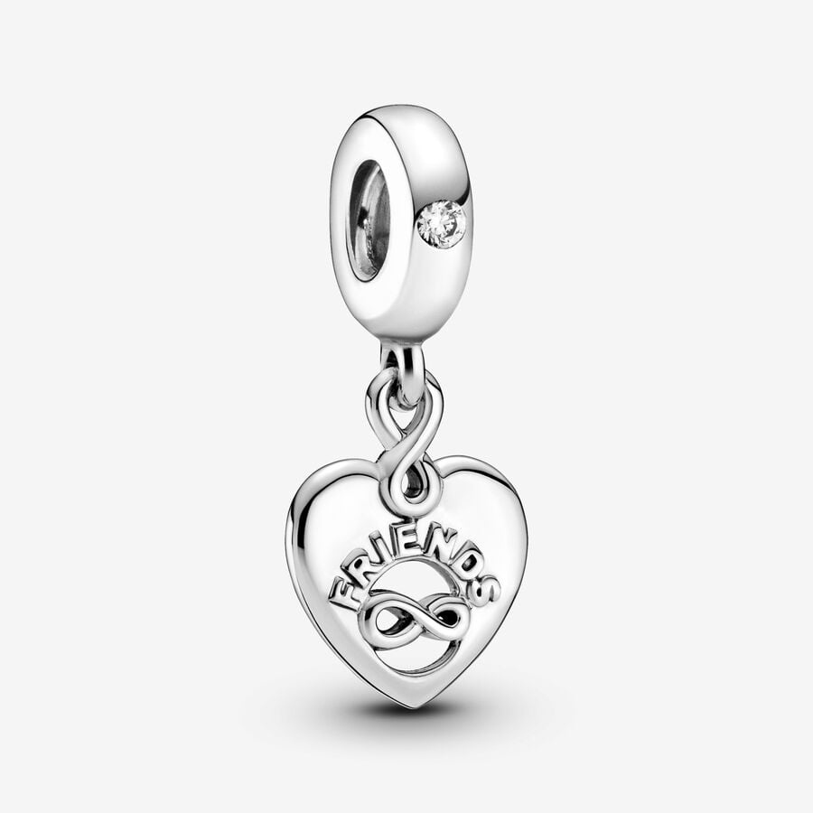 Friends Forever Heart Dangle Charm image number 0