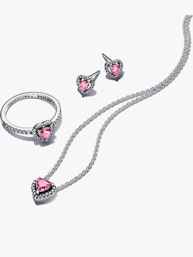 Pavé Hearts Jewellery Set