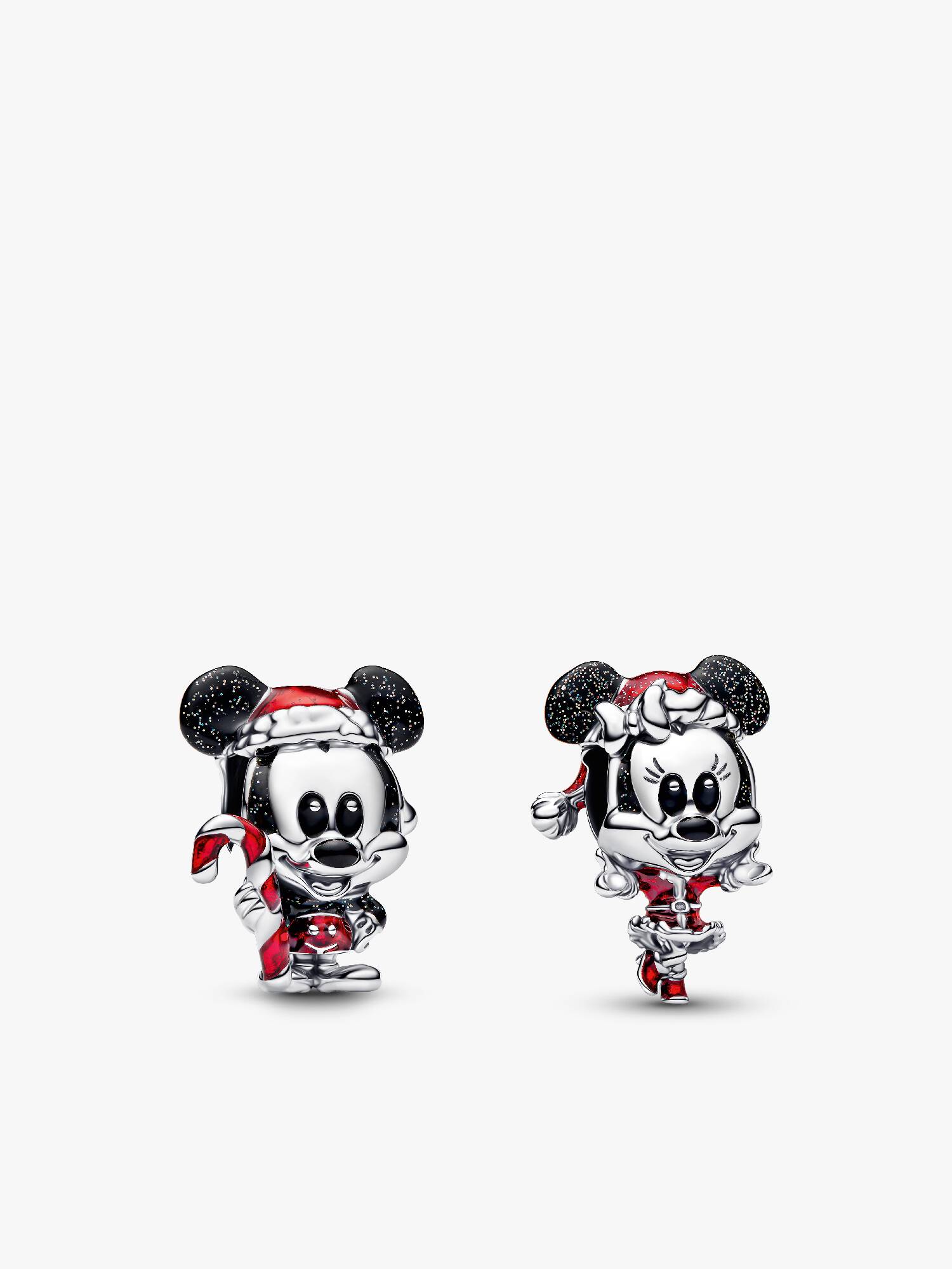 Disney Mickey and Minnie Christmas Charm Duo
