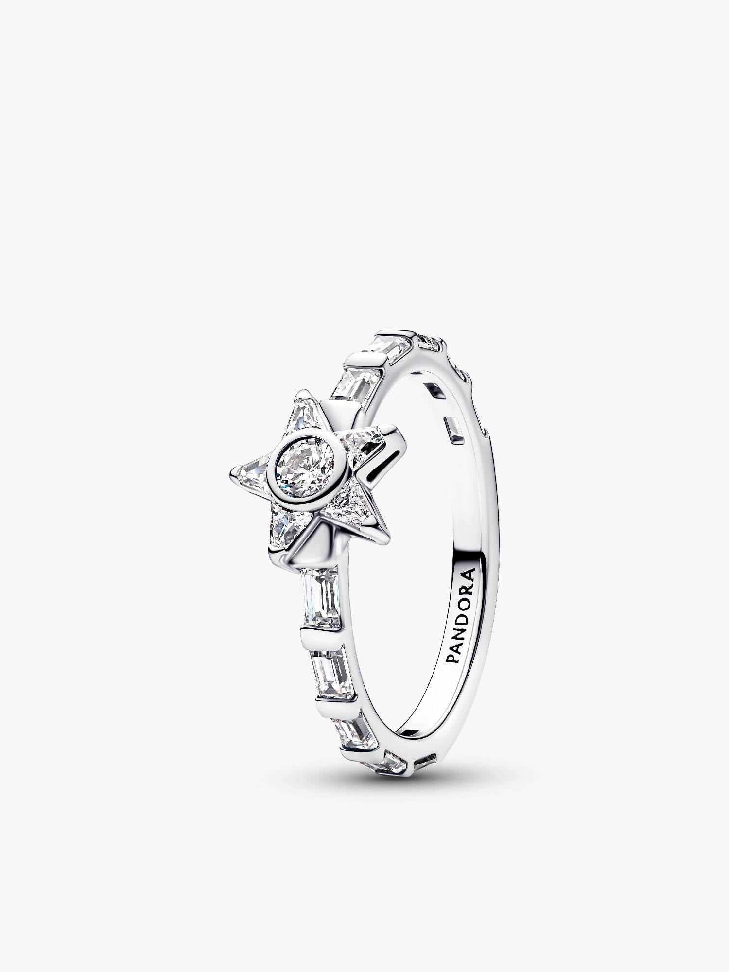 Sparkling Stella Baguette Ring