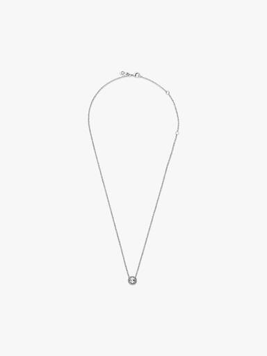 Round Sparkle Halo Necklace