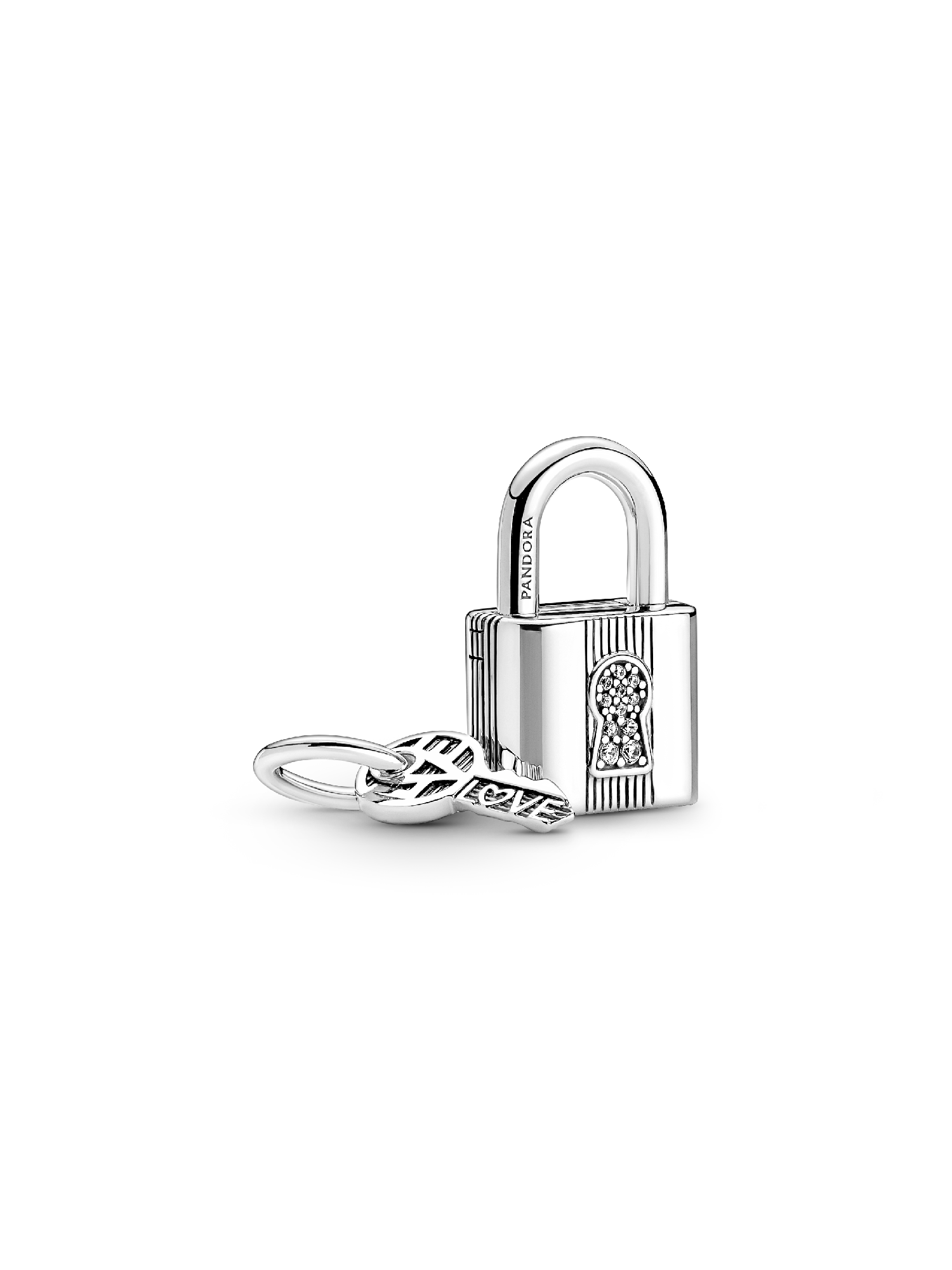Padlock and Key Dangle Charm