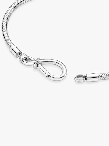 Pandora Moments Infinity Knot Snake Chain Bracelet