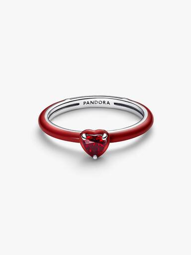 Red Chakra Heart Ring